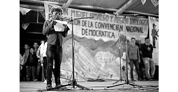 Celebración del 25 aniversario del alzamiento zapatista. La Realidad, Chiapas. Foto: Cristian Rodríguez Pinto (Chiapas Paralelo)