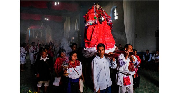 Ceremonia en Magdalena, Chiapas