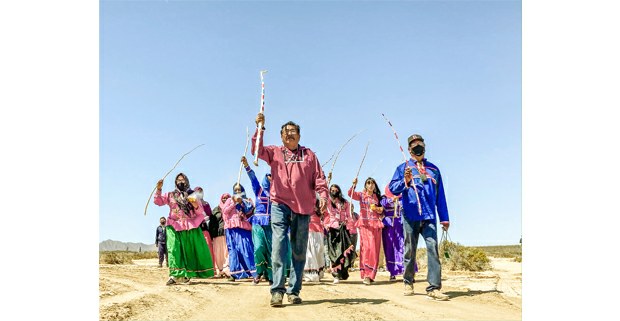 Marcha y reunión de las comunidades comca’ac en la costa de Sonora, 27 de marzo de 2021. Foto: Astrid Arellano / Proyecto Puente