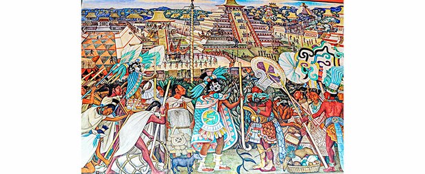 La cultura totonaca en los murales de Diego Rivera en el Palacio Nacional