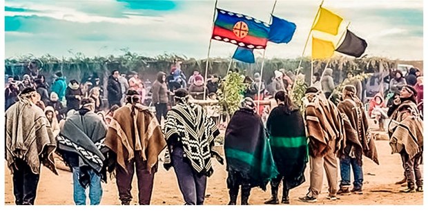El pueblo mapuche defiende su derecho histórico. Foto: Tramas, Periodismo en Movimiento