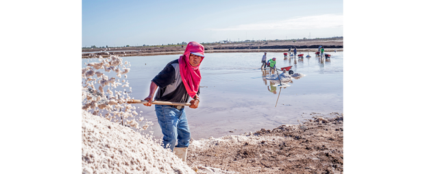Los trabajos de la sal, Santa Bárbara, Huatabampo, Sonora