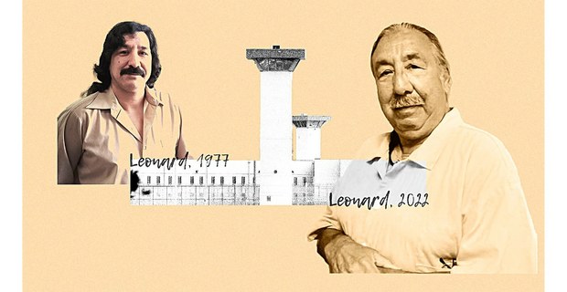 Imagen de la campaña por la libertad de Leonard Peltier, líder lakota, 2022