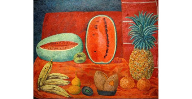 Bodegón en rojo, Olga Costa
