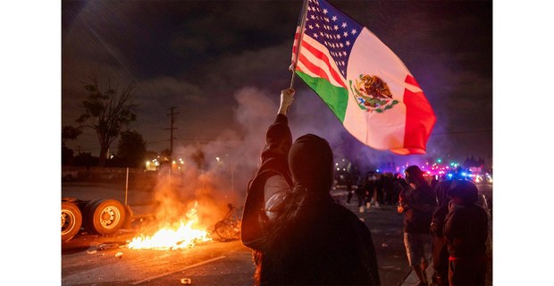 Protestas en los Ángeles, junio de 2025. 