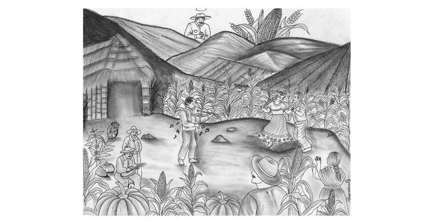Ilustración de Brenda Reyes García (Ofrenda literaria de la Huasteca Veracruzana)
