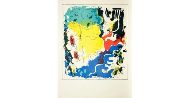 Carlos Mérida, Estampas del Popol Vuh no.1, litografía, 1943. Museo Nacional de la Estampa