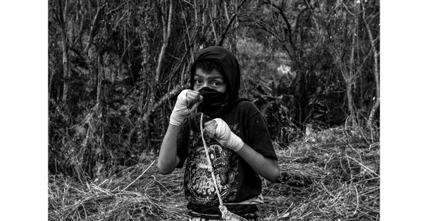 Preparándose para el combate, Acatlán, Guerrero, mayo de 2025. Foto: Mario Olarte