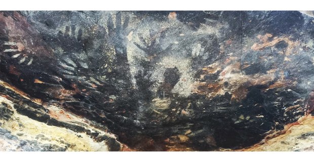 Pinturas rupestres en Santa María Coapan, Puebla. Foto: Martín Barrios