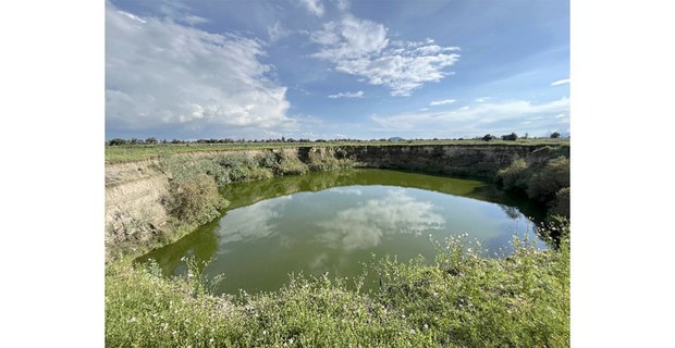 Socavón en Zacatepec, Puebla. Foto: Gerardo Magallón