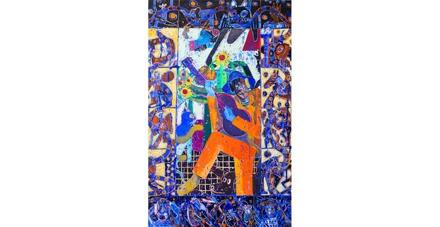 Músico, pintura de Armando Brito