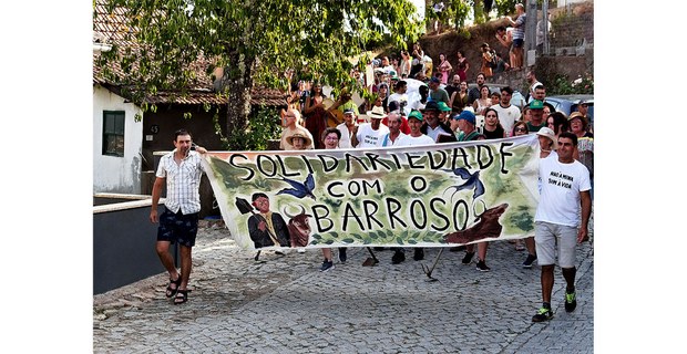 Marcha contra la minería en el distrito de Villa Real, Portugal. Foto: Rodolfo Oliveros