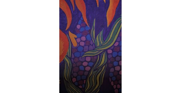 Mural p'urépecha en Tinganbato, Michoacán. Foto: Mario Olarte