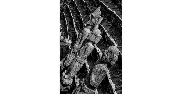 Piezas en el Templo Mayor de Tenochtitlan. Foto: Mario Olarte