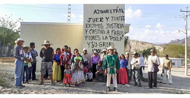 Pobladores tepehuanos y wixaritari de Azqueltán, Jalisco, en lucha por su territorio, 2026: Foto: Cristian Chávez