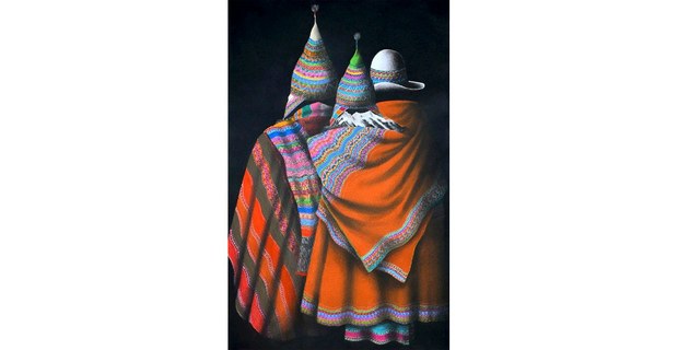 Pintura de Eusebio Choque (Compartía: Investigación, Difusión y Crítica del Arte Boliviano)