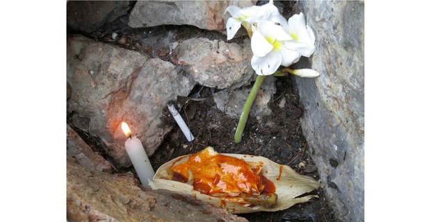 Tamal de ofrenda a Yaa Savi en San Juan Mixtepec, Oaxaca. Foto: Omar Aguilar Sánchez