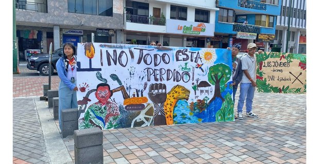 Presentación del cartel en uno de los talleres del Foro. Foto: Cecilia Chérrez