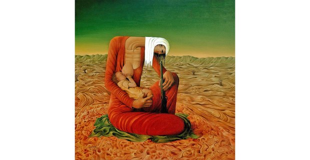 Maternidad. Sliman Mansour