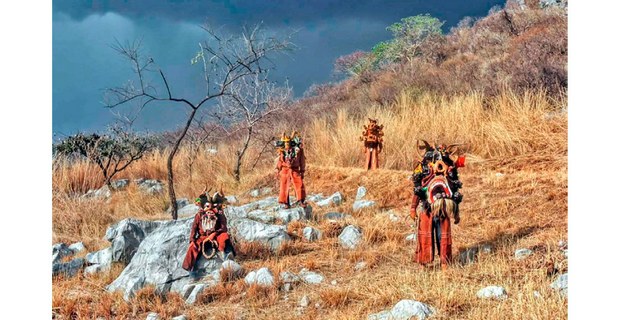 Los históricos diablos de Teloloapan fueron hombres esclavos y campesinos del norte del actual Guerrero. Comandados por el general Pedro Ascencio, lucharon en la independencia del país. Foto: Mario Olarte