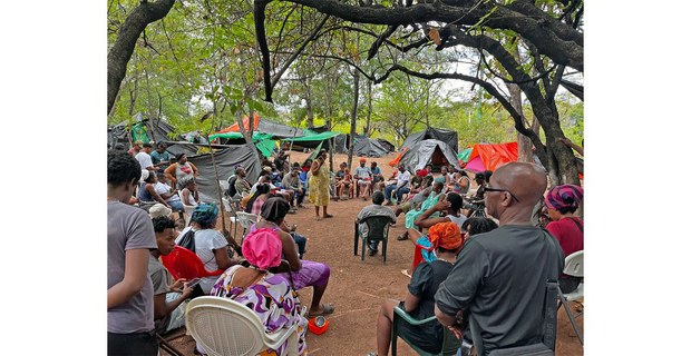 A pesar de las amenazas, se mantiene el campamento Viva Berta